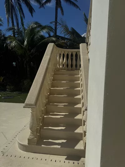 pressure washing deck